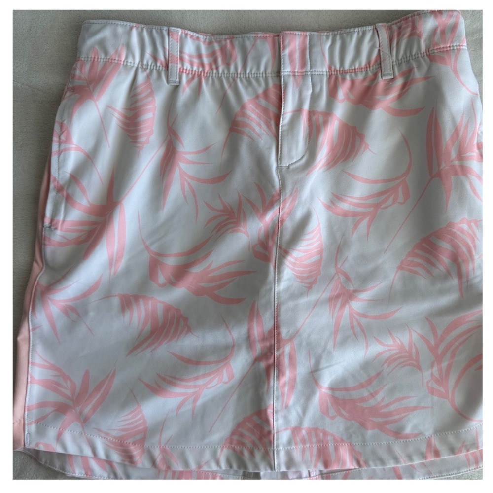 Under Armour Women's Performance Skort Size‎ 4 White Pink Gorpe Pickleball Golf